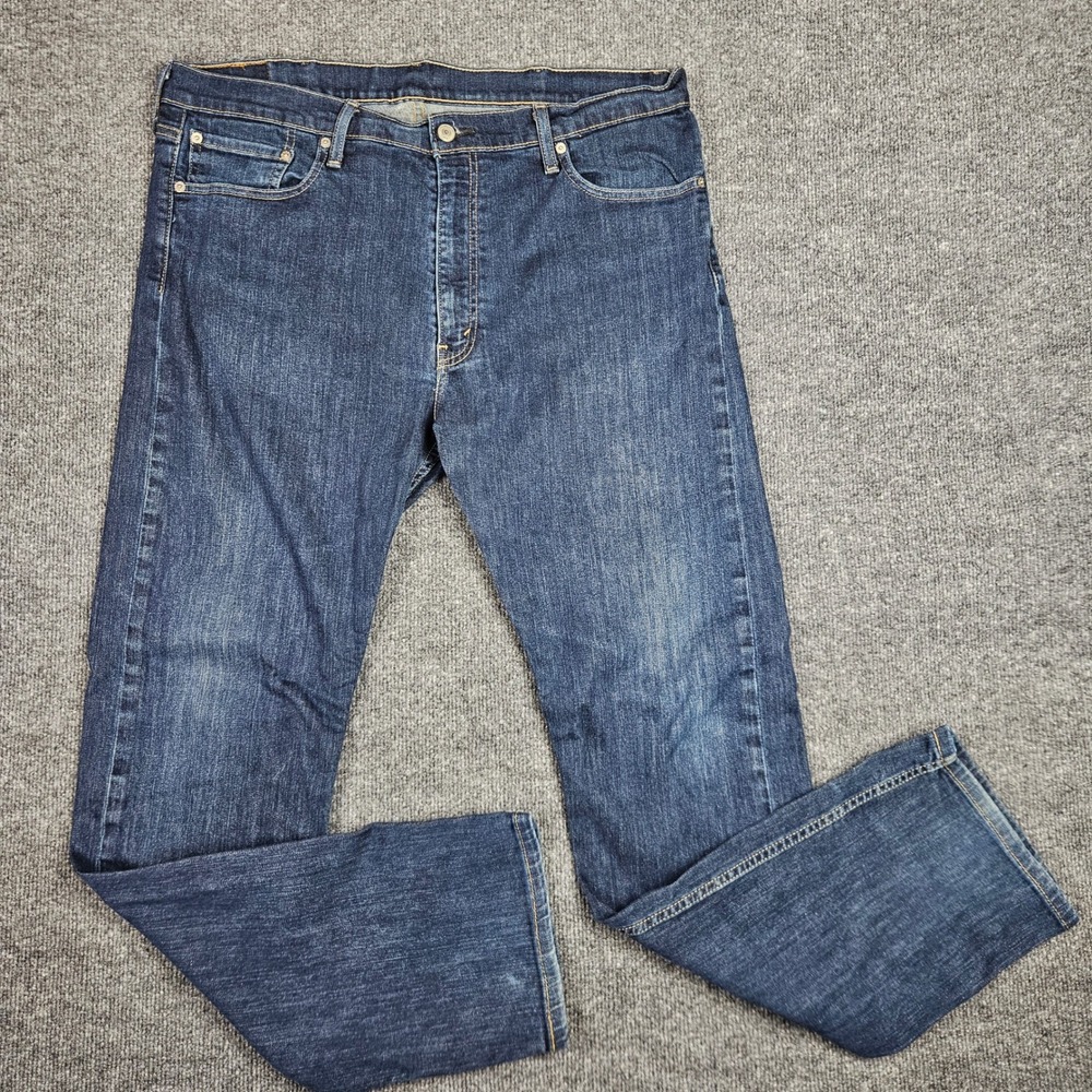 Levi's‎ 513 Jeans Men's 38x34(32) Slim Straight Dark Wash Stretch Denim Casual